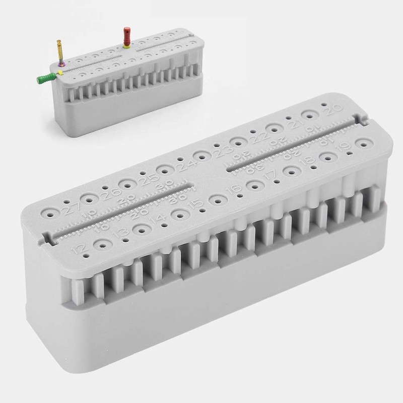 Dental Endo Block Files Measuring Tools Endodontic Ruler Test Board,