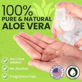 Honeyskin Gel De Aloe Vera Orgánico Para Rostro Con Células Madre De Orquídeas Y Manzana - Gel De Aloe Calmante E Hidratante Para Alivio De Quemaduras Solares Y Cuidado Después Del Sol