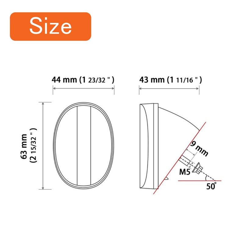 WELNENT AS BS JIS Bicycle Mudguard Fender Rear Reflector Warning