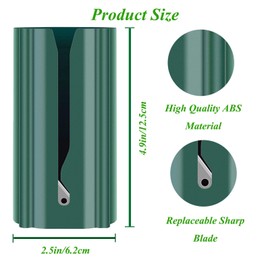 Wrapping Paper Cutter,Gift Wrap Cutter,2 Pack Christmas Wrapping Paper Cutter Slider,Gift Wrap Cutter Tool,Safe and Effective Wrapping Paper Roll Cutter for Christmas,Holiday, Parties