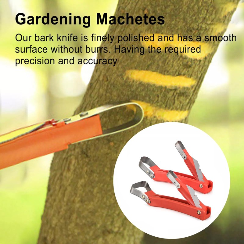 LALOCAPEYO 2 Pcs Bark Peeler,Bark Spud Bark Stripping Cutting Tool