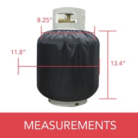 LAMINET 20 lb Propane Tank Cover - Protective Propane Tank Blanket for Grill, Travel Trailer, RV, and Outdoor Use – Durable Weatherproof Gas Tank Cover