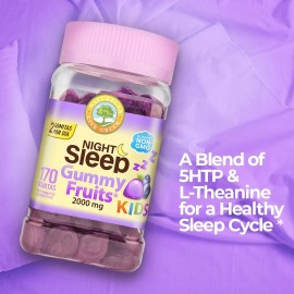 Suplemento De Gomitas Para Dormir Niños, No Crea Adicción. Sabor Blueberry
