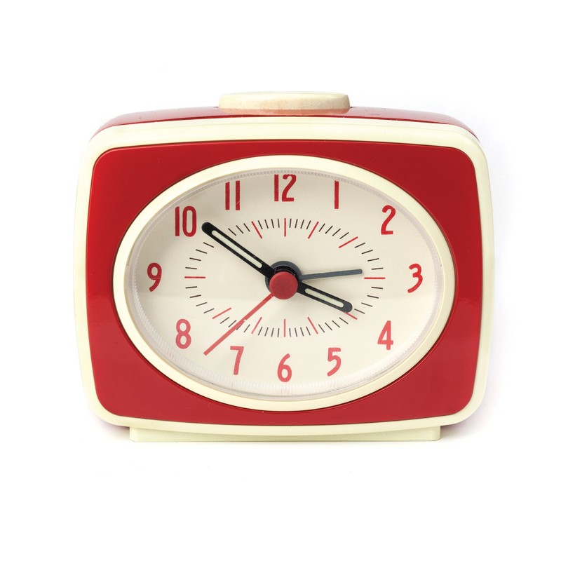 KIKKERLAND Classic Alarm Clock W8.9×D4.4×H7.6cm レッド AC14RD