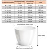 PECZEKO Shiny Flower Pot, Plastic Planter, Decorative Pot for Large