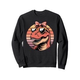 Retro T-Rex Dinosaur Sunglasses Tyrannosaurus Rex Sweatshirt