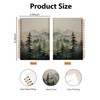 BitKan Nature Misty Forest Spiral Notebook, Rustic Pine Tree Journal,