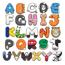Rohans A - Z Cute Alphabet Animal Croc Charms Funny Fun shoe decoration Boys & Girls (LETTER G)