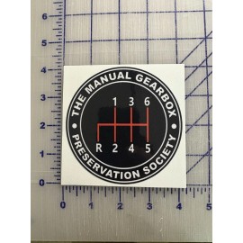 Egl The Manual Gearbox Preservation Society Die Cut Sticker Decal Jdm Fun Funny Car
