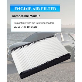 Engine Air Filter Fits For Kia Niro 1.6L 2023 2024 Replacement Part # 28113-AT100 28113AT100