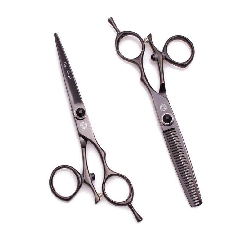 Kit Tijeras Profesionales Estilista Barbero Peluquero Purple Dragon 6 pulgadas