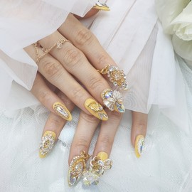 ❗Limited❗⭐️Gloria handmade nail tips✨ - Short Almond / ❗한정❗⭐️글로리아 수제네일팁✨ - 숏아몬드
