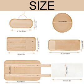 Organic Cotton Castor Oil Pack Wrap,9 Pcs Reusable Pack Kit for Neck Chest Waist Back Knee and Feet,Hot or Cold Compress Castor Oil Pads Kit with Adjustable Elastic Strap