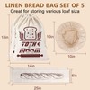 TOTHEMOOM Reusable Bread Bags for Homemade Bread（6 Pack） - 2
