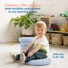 ECR4Kids SoftZone Floor Cushions, Round, Flexible Seating, Powder Blue, 6-Piece