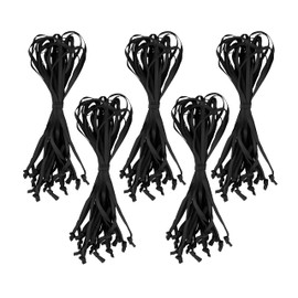 Mandala Crafts Xmas White Ribbon Ornament Hangers - 100 Hand-Tied Thin Ribbon Loops for Christmas Tree Ornaments, Holiday Decorations, and DIY Crafts