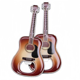 LanHong 2 Piece/Set Guitar Bottle Opener Beer Guitar Shaped Bottle Opener Guitar Gift for Drinkers Music Guitar Lover(Brown)