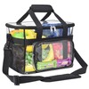 UEASE Clear Lunch Bag 20-Can with Adjustment Shouder Strap for