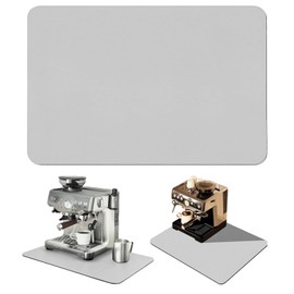 Guyode 60 x 50 cm Dish Drying Mat Dish Drying Mat Non-Slip Design Dish Drying Mat Have Water Absorption for Kitchen Table Bar Bathroom (Light Grey)