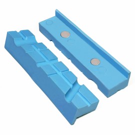 MYTEC 6" Vise Soft Jaws, Multi-groove and Textured Inserts, Magnetic Multi-Purpose Vise Jaw Pads for Woodworking, Golf, Jewelry Making, Plumbing