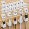 Picozon Magnetic Cable Clip Organizer - 24 Pack for Home