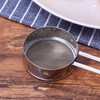 Goeielewe Stainless Steel Strainer with Long Handle, Flour Sieve Mini