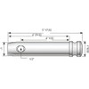 S.69 Top Link Pin - Standard (Fits CAT. 2), (