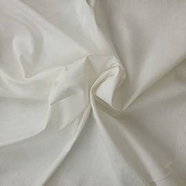 Kt KILOtela - Linen fabric, cotton - for decoration and clothing - patchwork 100 cm length x 150 cm width | white photo - 1 metre