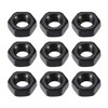 uxcell M4 Carbon Steel Grade 8 Hexagon Hex Nut Black