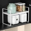 FAMKIT Cabinet Shelf Organizer Shelf, 13.8-25.6in L Adjustable Kitchen Counter