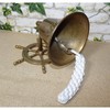 gr Maritime Ship Bell Brass Burnished Steering Wheel Ship House