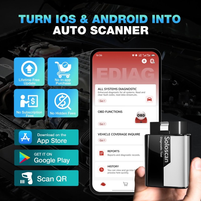 KINGBOLEN 2025 KINGBOLEN SOLOSCAN For GM/Buick/GMC OBD2 Scanner Car Diagnostic