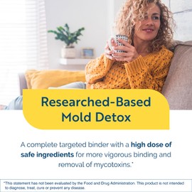 Researched Nutritionals MycoPul - Advanced Mycotoxin Binder Complex, Zeolite Detox, Humic Acid, Fulvic Acid & Activated Charcoal for GI Tract Detox, Clinically Researched Mold Binders, 30 Capsules