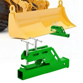 EBESTTECH Tractor Bucket Receiver 2 inch Clamp on Trailer Hitch for Tractor Non-Slip Ball for Lawn Kubota Deere Bobcat Green Attachment