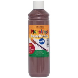Piccolino 111517 Children's Craft Paint Kids Brown 500 ml Gouache Tempera Children's Water-Based Paint for Nursery Primary School