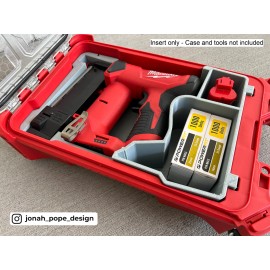 Jonah Pope Design Milwaukee Packout Insert for M12 23GA Pin Nailer (Insert Only) - Orange