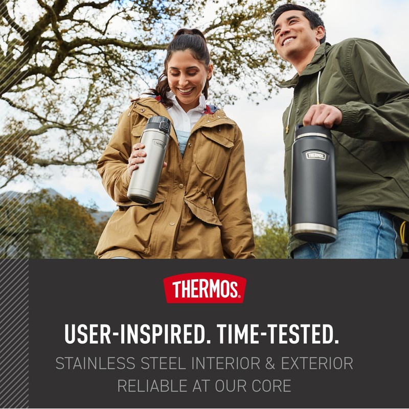 THERMOS ICON SERIES Stainless Steel Water Bottle with Spout -