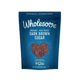 Wholesome Fair Trade Organic Dark Brown Sugar, 24oz, 6-Pack