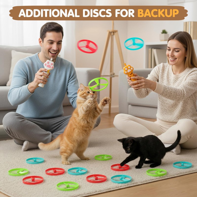 AGIFTMIND 15 PCS Flying Spinners for Disc Launcher Toy, Additional