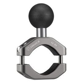 FANAUE Lenker U-Bolzen Montagebasis aus Aluminiumlegierung mit 1" TPU Kugel,Kompatibel mit RAM Mounts B Größe Doppelsockelarm und Fahrrad Handyhalterung,Für Schienen Einem Durchmesser 0,85" bis1,14