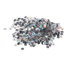 OATIPHO 1440pcs DIY Crystal Rhinestones Flatback Hotfix Gems for Clothing Handbag Jewelry and Cellphone Decoration Crystal Ab Resin for Easy Application