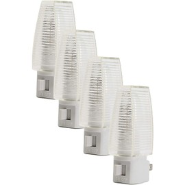 Kingman Night Light Wall Plug in with On/Off Switch Warm White UL Listed, 120V 4W (2 Pack)
