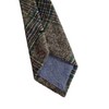 No Name Ltd Traditional Herringbone Tweed Wool Check Necktie Cashmere