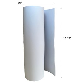 White EVA Foam Sheet 3mm, 35x150cm, Premium Cosplay Foam, High Density EVA Foam for Cosplay Costume, Craft, DIY Projects