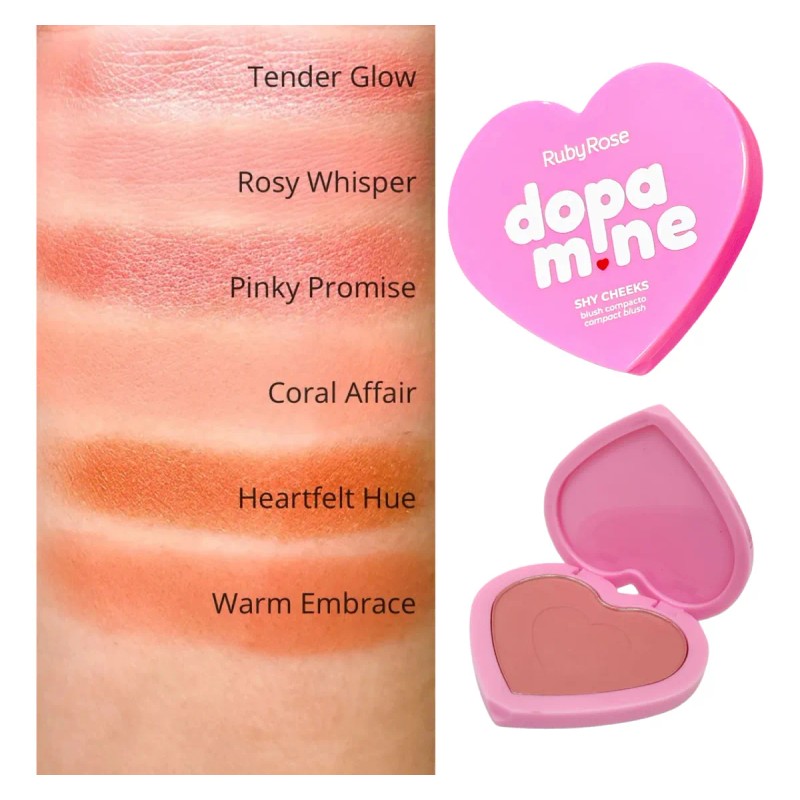 Rubor En Polvo Dopamine Ruby Rose Shy Cheeks
