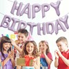 KALOR Pastel Purple Happy Birthday Balloons Banner,16 Inch Mylar Foil