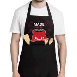 Dhecvbd Made From Scratch,Funny men's aprons, Naughty Birthday Gifts for Husband, Boyfriends, BBQ Gifts, Mens Cooking BBQ Apron Joke Apron,Father's Day Gifts,Unique Birthday Gifts