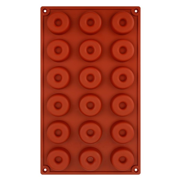 GLADFRESIT Mini Doughnut Mold - Silicone Donut Mold 18 Cavity