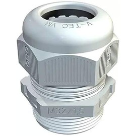 OBO® Bettermann M25 Cap Nut Cable Gland Metric Thread Light Grey (Pack of 25)