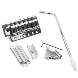 Swhmc Set of Chrome 6 Strings Guitar Tremolo Bridge with Bar for Fender Strat